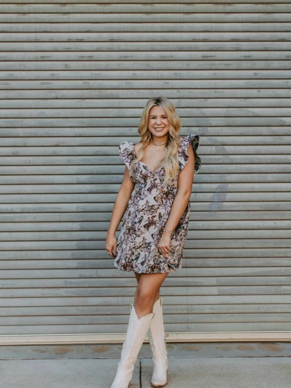 Buckaroo Velvet Ribbon Mini Dress - Picture 1 of 7